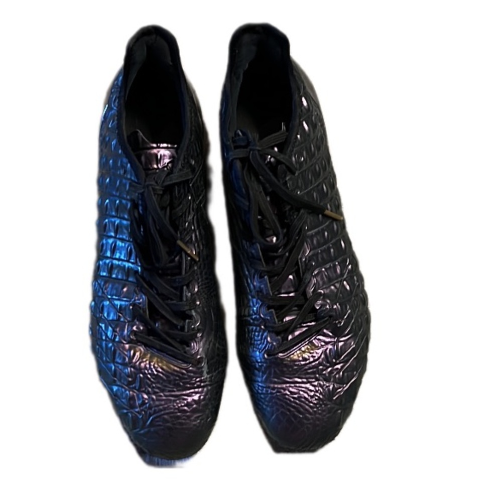 Men's Addidas Purple Iridescent Textured Cleat Athletic Shoes Size 13